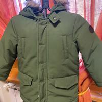 Piumino modello parka taglia 4/5 anni verde