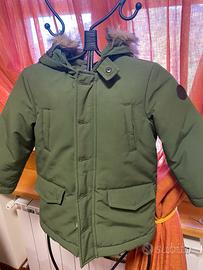 Piumino modello parka taglia 4/5 anni verde