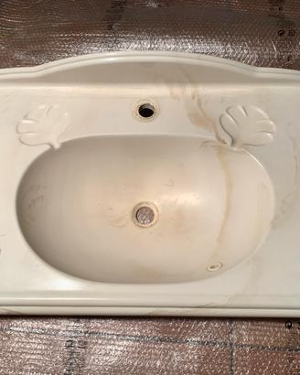 Lavandino vintage effetto marmo 82x52