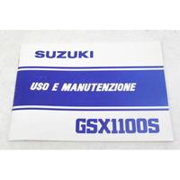 MANUALE USO E MANUTENZIONE SUZUKI GSX 1100 S KATAN