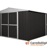 Box prefabbricato in acciaio 360x430cm nero