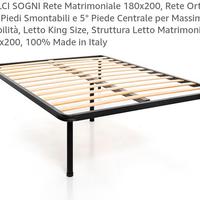 struttura letto + materasso 180*200
