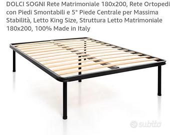 struttura letto + materasso 180*200