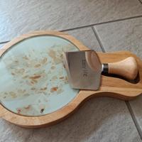 tagliere in legno e ceramica per formaggi ecc...