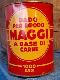 Scatola latta vintage DADO BRODO MAGGI