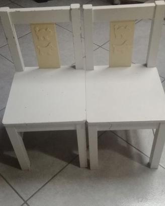 Sedie in legno bimbi