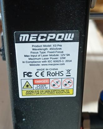 incisore laser mecpow 