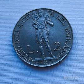 Moneta 2 Lire Vaticano 1941
