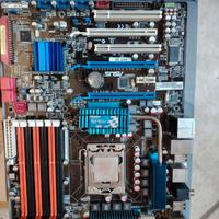 Scheda madre asus p6t se e cpu