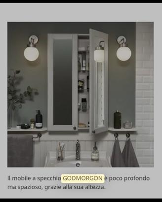 Godmorgon pensile bagno con specchio