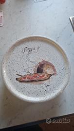 Set 6 piatti pizza vintage in ceramica
