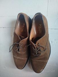 Pollini scarpa uomo scamosciata colore senape