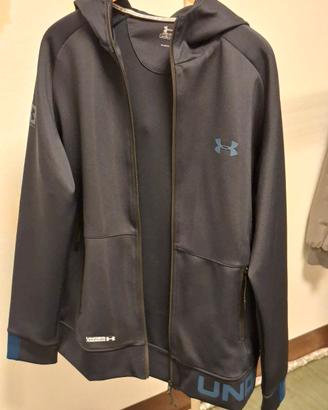 Felpa con cappuccio Under Armour Blu Scuro 
