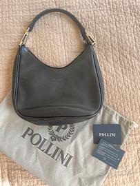 Borsa vintage a mezzaluna Pollini