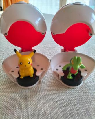 COPPIA POKEMON POKEBALL NINTENDO BANDAI 2004