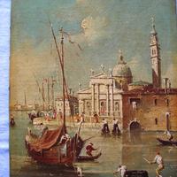 Antico quadro olio su tela