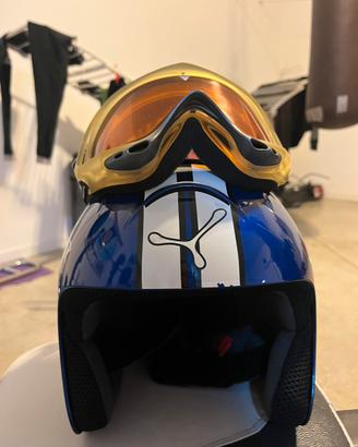 Casco da scii e mascherina