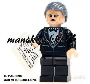 Il Padrino Godfather film minifigure tipo Lego