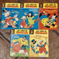 Lotto 5 Albi di Topolino Mondadori anni '69/'70