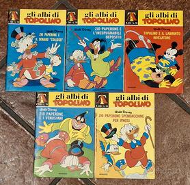 Lotto 5 Albi di Topolino Mondadori anni '69/'70