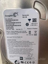 Stock 7 Hard Disk Interni 3.5" SATA - Seagate, WD,