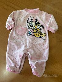 Tutina Disney Minnie 3-6 mesi nuova pile