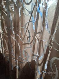 Tenda arricciata color visone