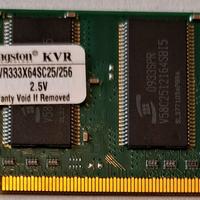 Memoria RAM DDR SO-DIMM 333Mhz 256MB / 1GB