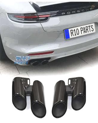 TERMINALI SCARICO PORSCHE PANAMERA 17- LOOK S NERO