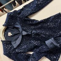 Giacca in raso con paillettes Armani Collezioni