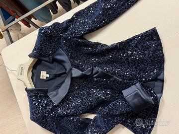 Giacca in raso con paillettes Armani Collezioni