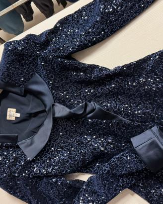 Giacca in raso con paillettes Armani Collezioni