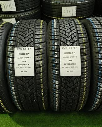 4 GOMME 225 55 17 DUNLOP INV RIF2590