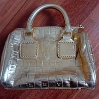 Elegante miniborsa/pochette SISLEY oro in ecopelle