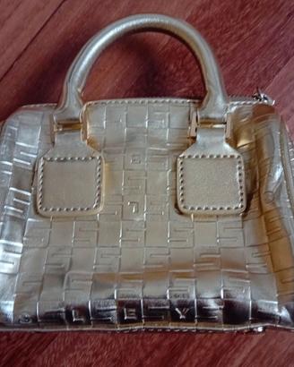Elegante miniborsa/pochette SISLEY oro in ecopelle