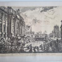 Riproduzione di stampa di Roma del '700