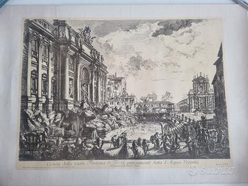 Riproduzione di stampa di Roma del '700