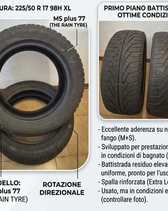 4 gomme 225/50/17