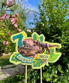 Cake topper dinosauri