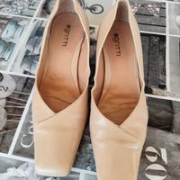 Scarpe Gritti beige tacco medio chic taglia 40