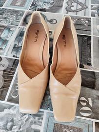 Scarpe Gritti beige tacco medio chic taglia 40
