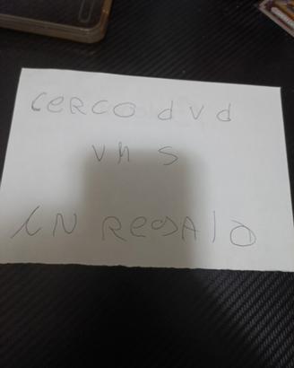 DVD e VHS gratis ritiro io o venite voi grazie 