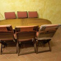 TAVOLO DA GIARDINO ALLUNGABILE LEGNO MASSELLO