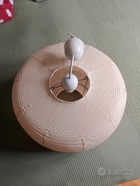 lampadario in carta di riso