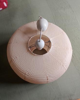 lampadario in carta di riso