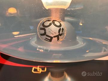 LAMPADA ANNI 70"LEUCOS" IN VETRO PERLATO DI MURANO