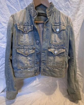 Giacca giubbino jeans donna Dsquared2 cropped