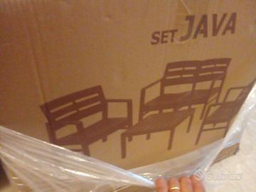 Set java salottino da giardino