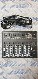 Mixer 7 canali USB, BT e phantom power