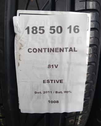 2 GOMME 185 50 16 CONTINENTAL A1008
